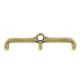 Cymbal ™ DQ metal ending Skafi III for 11/0 beads - Antique bronze